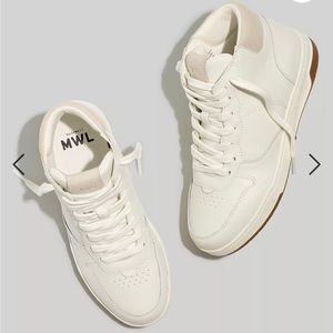 Madewell Court High Top Sneakers women’s 8 Neutral